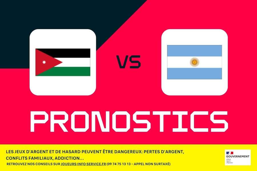 Jordanie - Argentine : pronostics CDM 2026, meilleurs paris et cotes (3e journée)