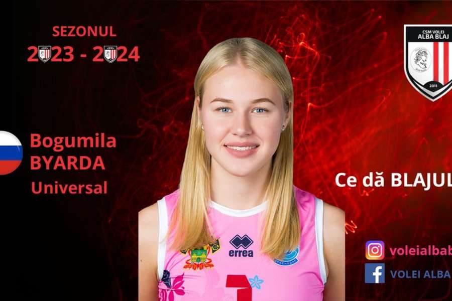 CSM Volei Alba Blaj a transferat o jucătoare rusă