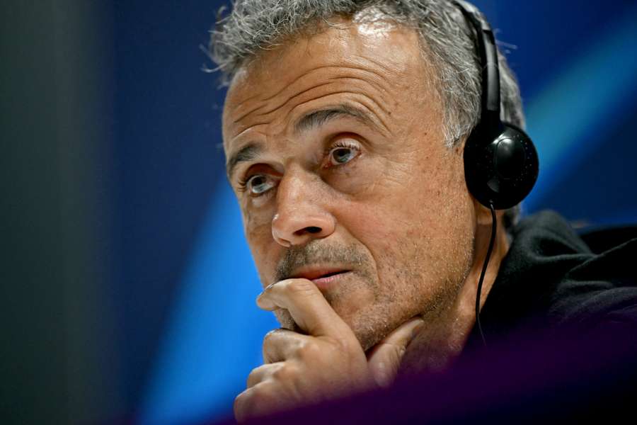 Luis Enrique en conférence de presse.