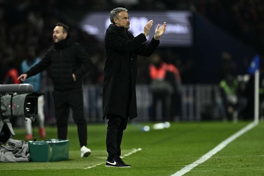 Luis Enrique face à Roberto De Zerbi au Vélodrome dimanche soir.