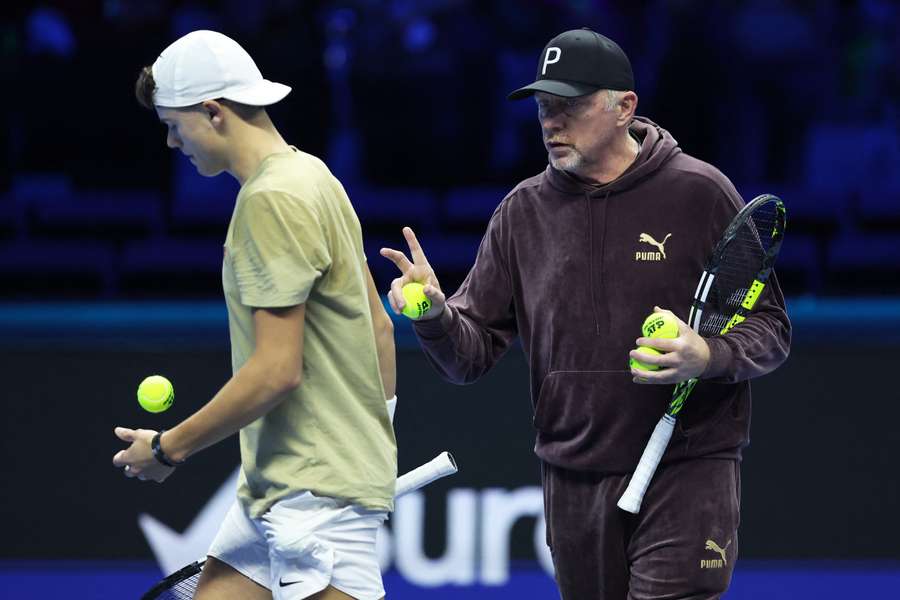 Boris Becker con Holger Rune