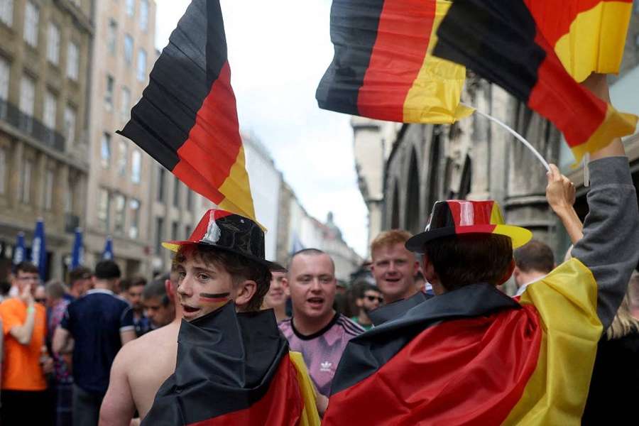 Des supporters allemands cette semaine à Munich.