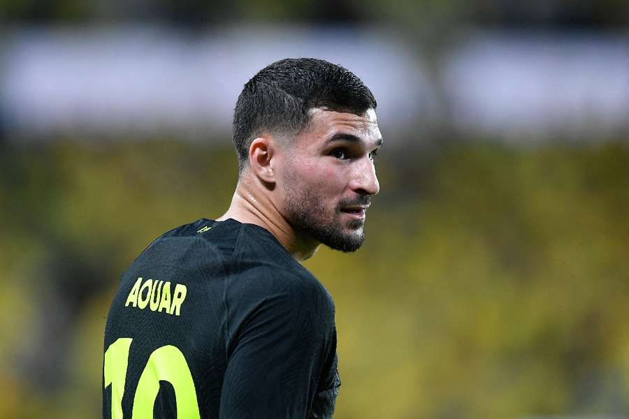 Houssem Aouar in action in the Saudi Pro League