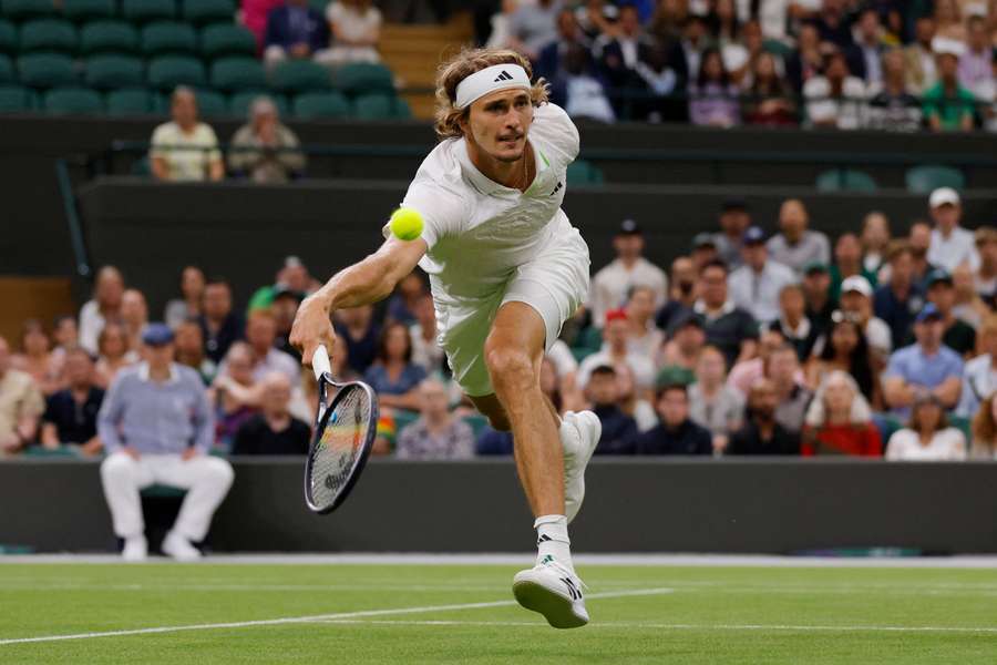 Sascha Zverev vandt kun to kampe i Wimbledon. 