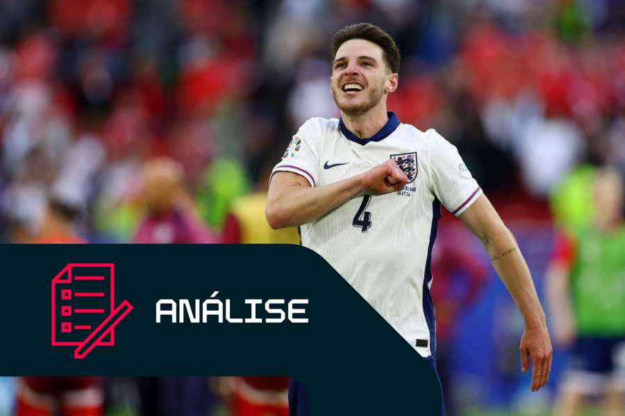 Declan Rice foi figura na Inglaterra 