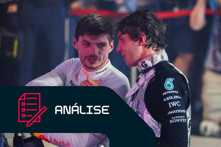 Max Verstappen e Kimi Antonelli depois do Grande Prémio de Singapura Max Verstappen e Kimi Antonelli depois do Grande Prémio de Singapura