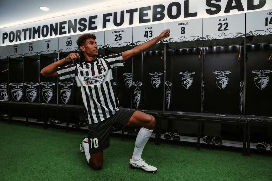 Tamble Monteiro, avançado do Portimonense Tamble Monteiro, avançado do Portimonense
