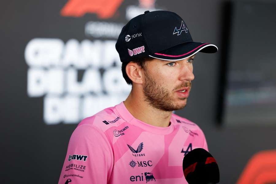 Pierre Gasly en la jornada de prensa del Gran Premio de México.