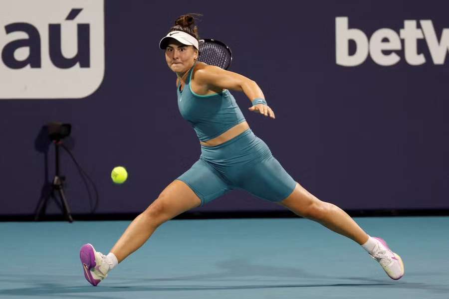 Andreescu was forced to retire against Alexandrova