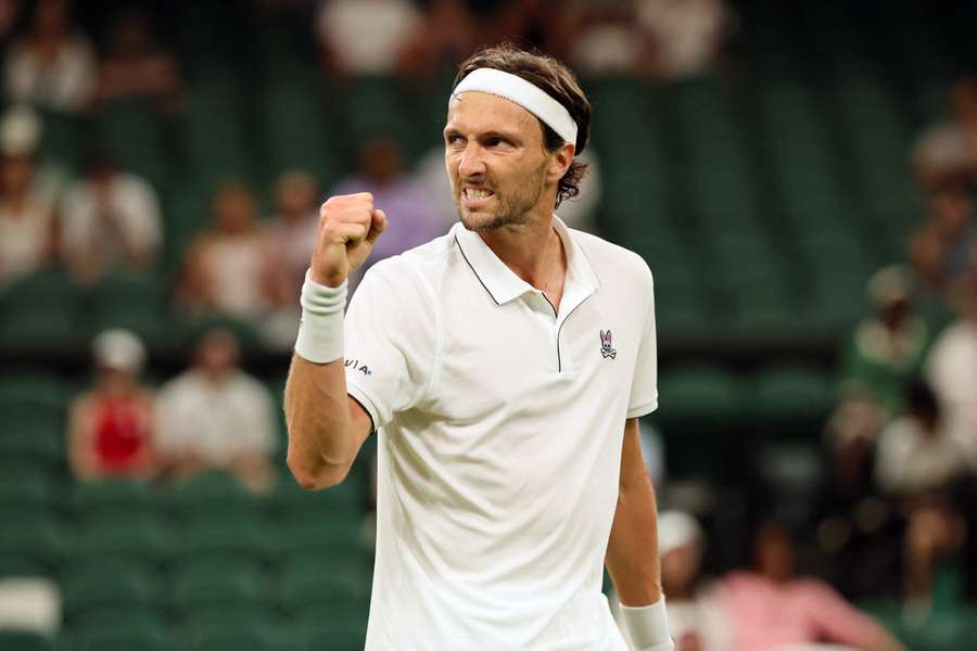 Rinderknech à Wimbledon le mois dernier.