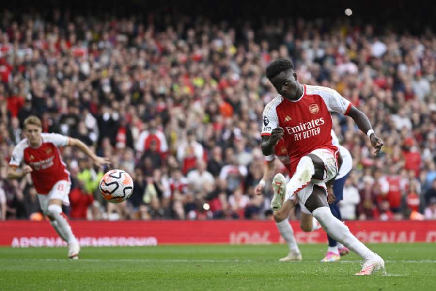 Saka pode falhar os jogos com Brentford e Bournemouth
