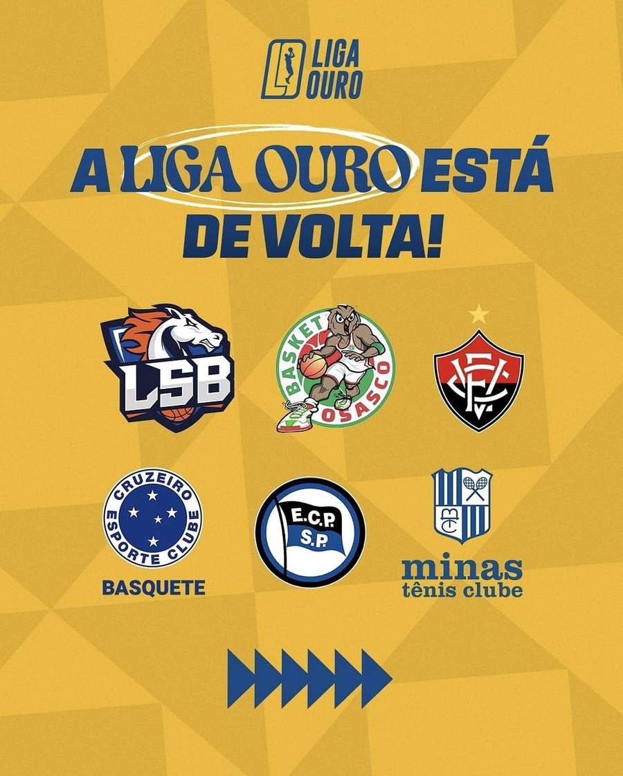 Participantes da Liga Ouro 2025