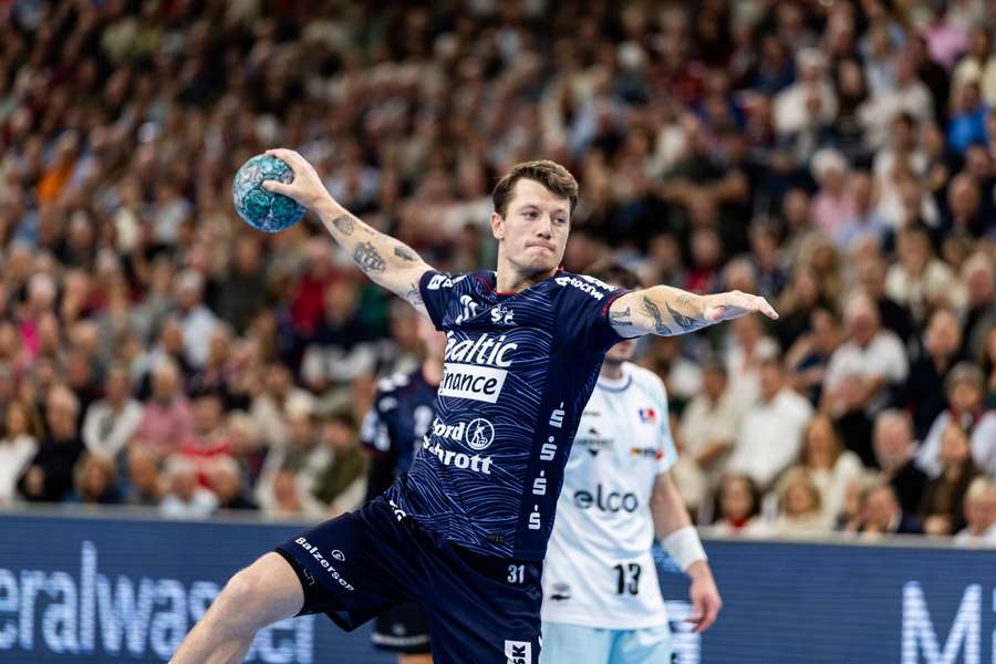 Emil Jakobsen was leading goalscorer for Flensburg-Handewitt Emil Jakobsen was leading goalscorer for Flensburg-Handewitt