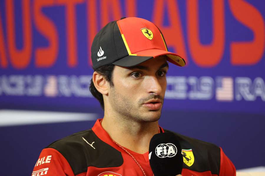 Sainz en conférence de presse ce jeudi.