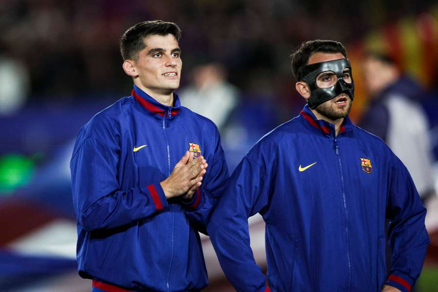 Eric García y Gerard Martín, jugadores del Barça