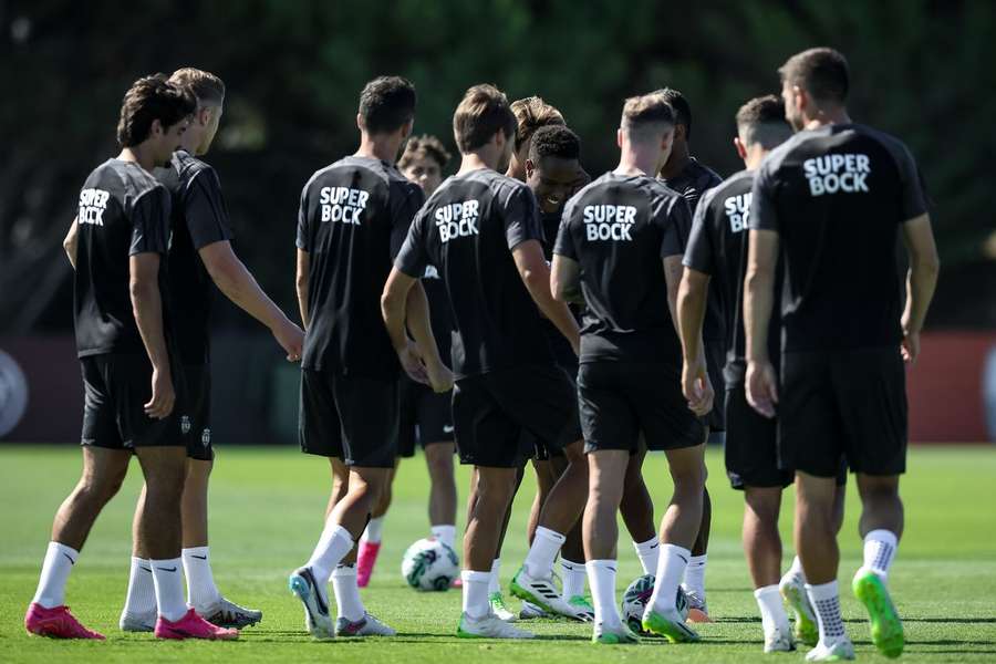 Plantel do Sporting treinou este domingo em Lagos