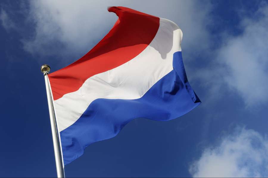 Een wapperende Nederlandse vlag