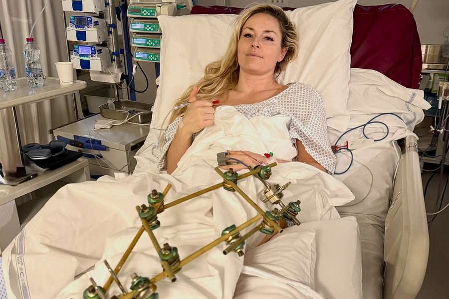 Les images impressionnantes de la jambe de Lindsey Vonn après son opération