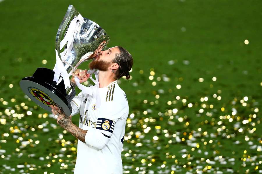 Sergio Ramos won five LaLiga titles with Real Madrid