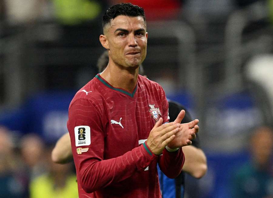 Cristiano Ronaldo was in tears following his side's loss Cristiano Ronaldo was in tears following his side's loss