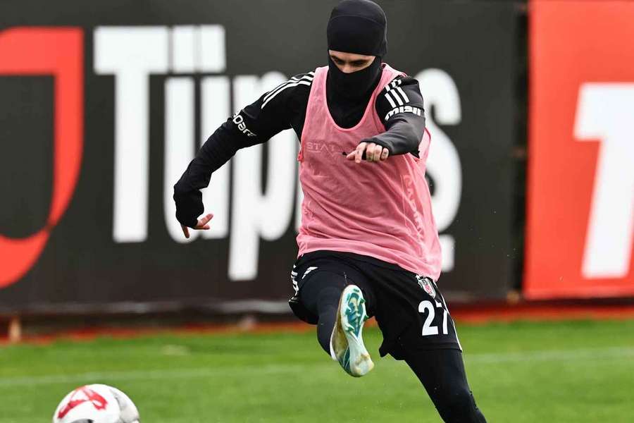 Rafa Silva num treino do Besiktas Rafa Silva num treino do Besiktas