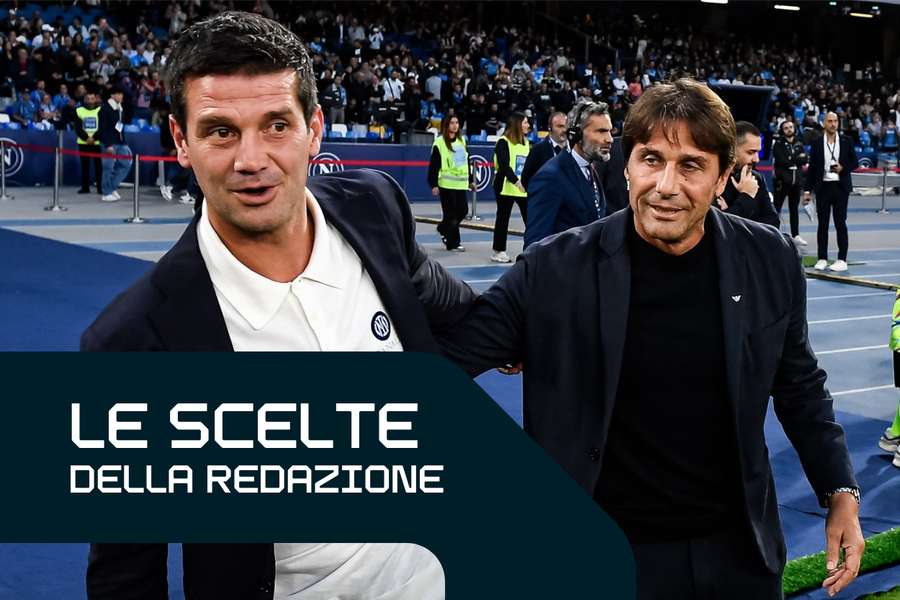 Cristian Chivu e Antonio Conte Cristian Chivu e Antonio Conte