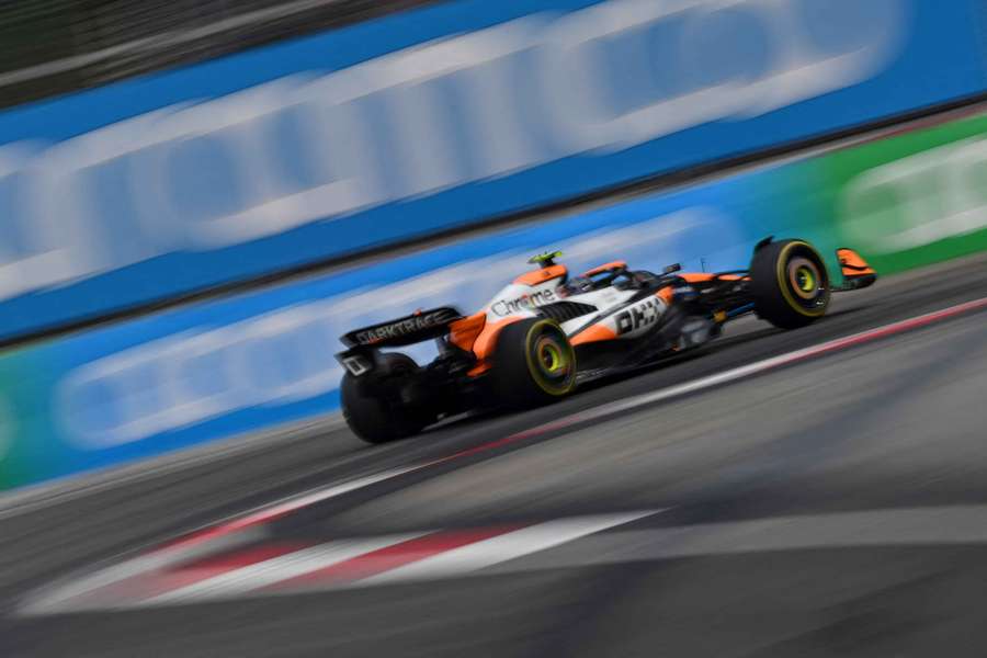 Lando Norris en action