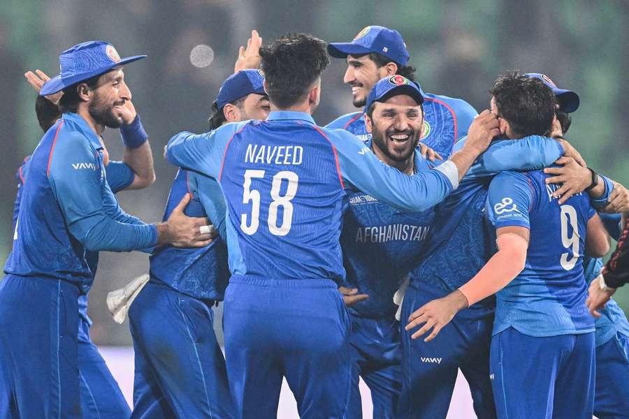 Afghanistan players celebrate
