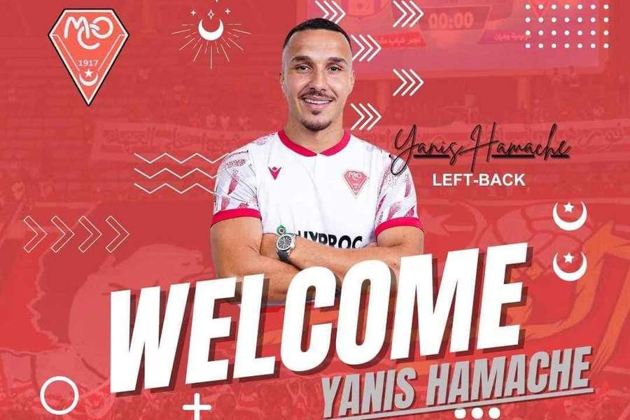 Hamache vai jogar no Mouloudia Club D'Oran