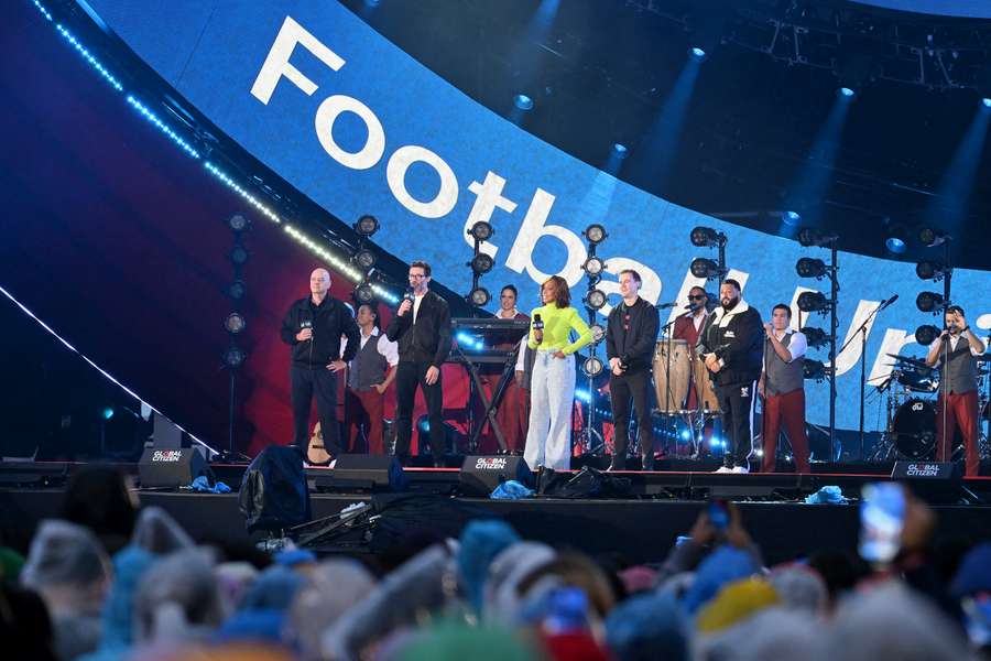 Gianni Infantino, Presidente de la FIFA, en el Global Citizen Festival