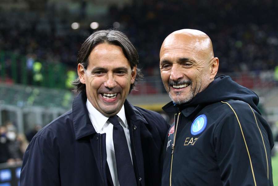 Luciano Spalletti po boku kolegy Simene Inzaghiho.