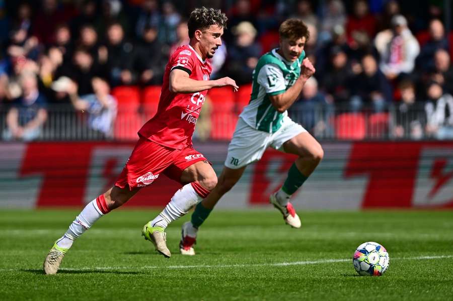 Vojtěch Patrák v minulém zápase proti Bohemians, které Pardubice doma zvládly 2:0.