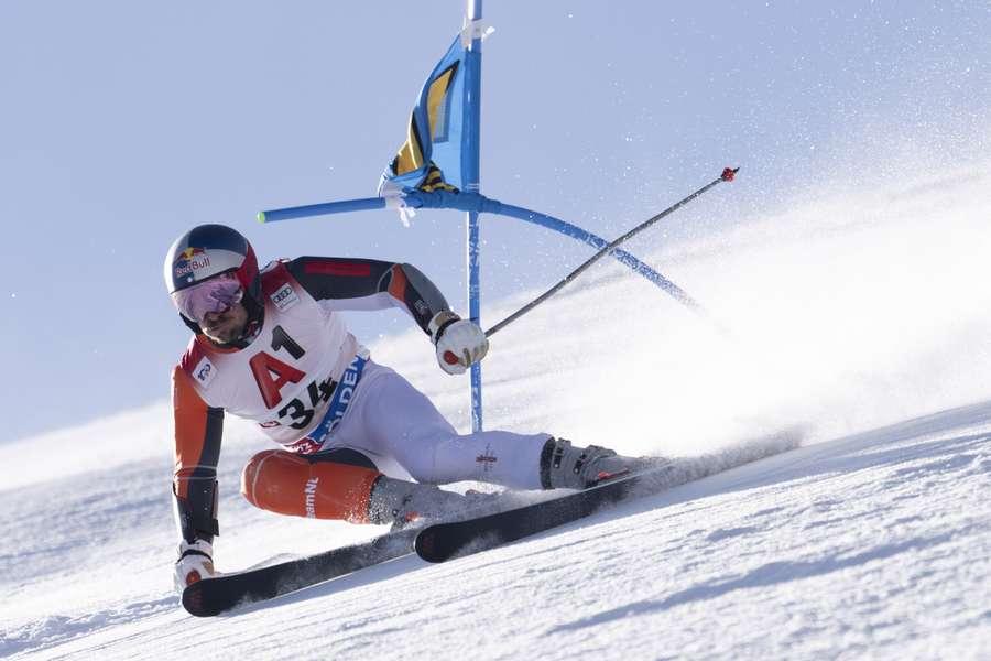 Marcel Hirscher bij zijn debuut voor Nederland