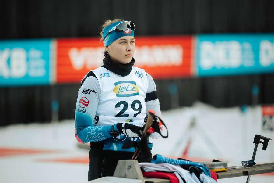 Ukaleq Slettemark beim Biathlon-Weltcup in Ruhpolding