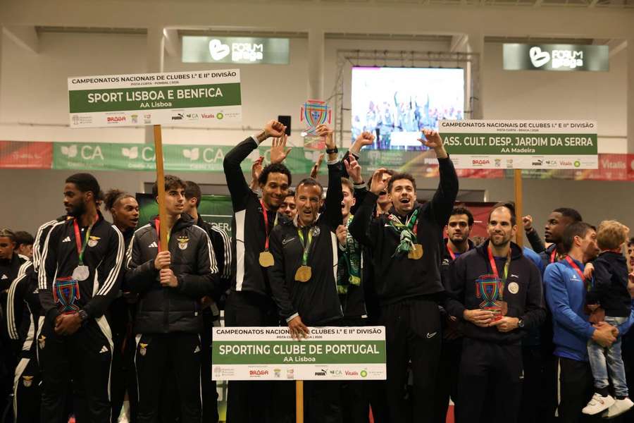 Sporting fez dobradinha no campeonato nacional de atletismo em pista curta