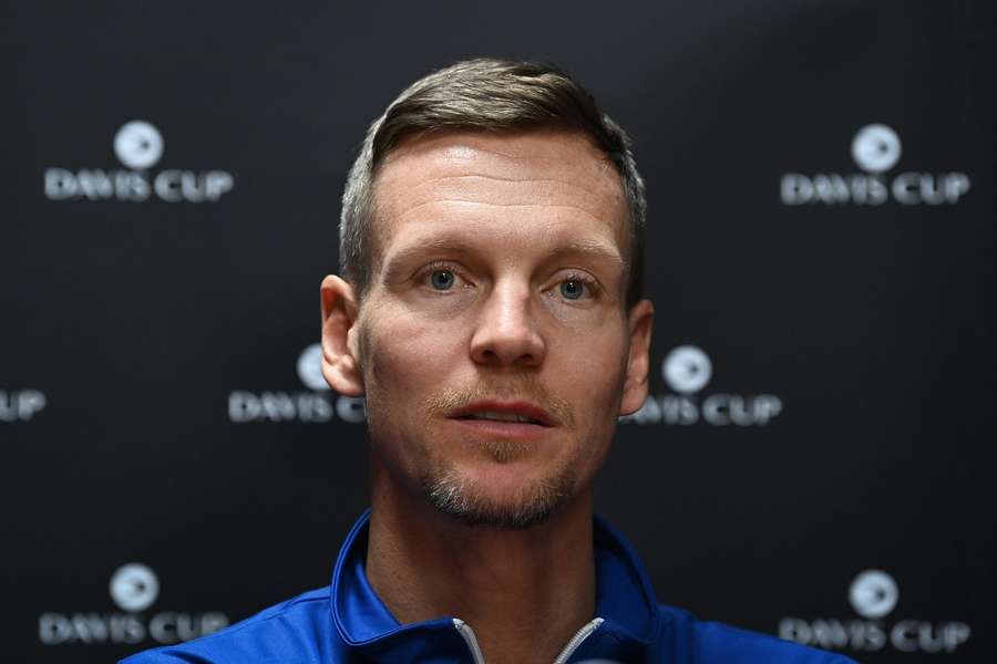 El capitán de la Copa Davis Tomas Berdych. El capitán de la Copa Davis Tomas Berdych.