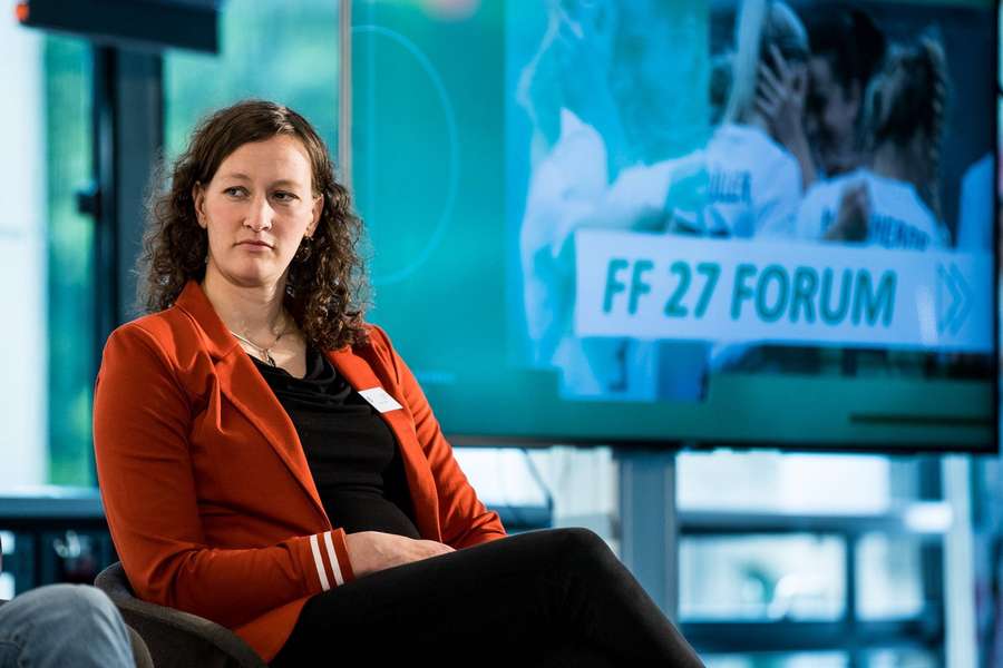 Almuth Schult beim FF27 Forum im Mai 2023.