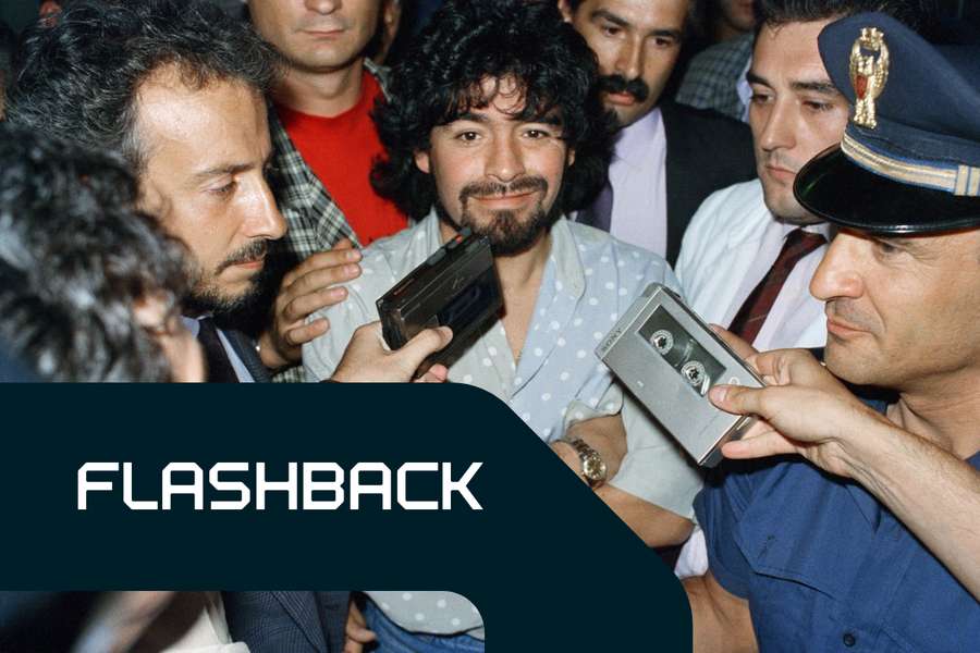 4 settembre 1989: l'arrivo di Maradona all'aeroporto