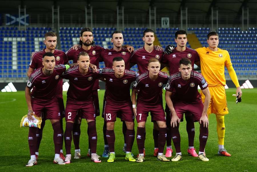 Belarus before a World Cup qualifying match in Zalaegerszeg, Hungary Belarus before a World Cup qualifying match in Zalaegerszeg, Hungary