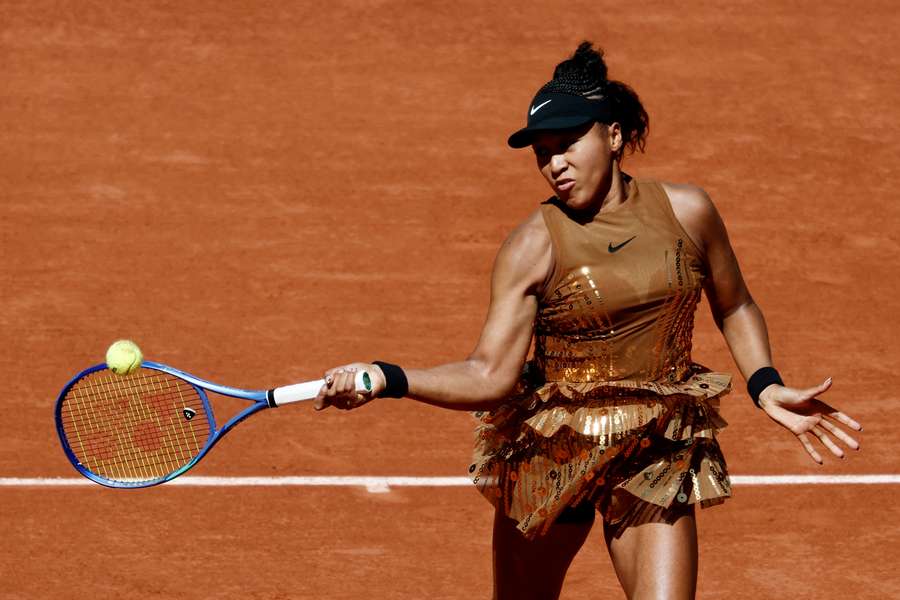 Naomi Osaka overcame a tricky first-round match Naomi Osaka overcame a tricky first-round match