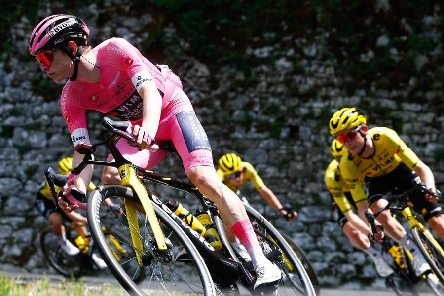 Jonas Vingegaard claimed his fifth stage win on Saturday in the Giro d'Italia