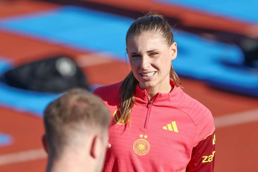 Jule Brand im Training.