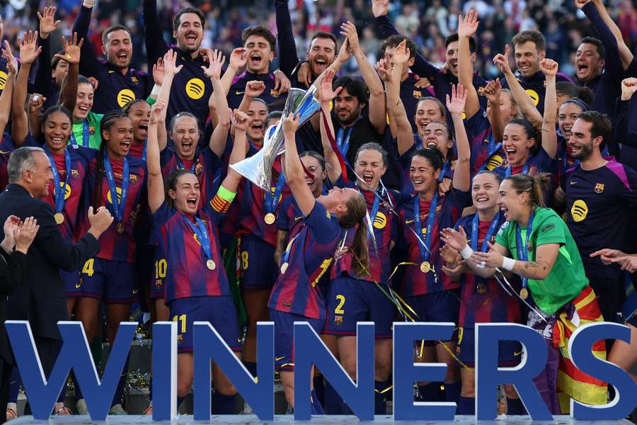 Barcelona win their fourth UEFA Women's Champions League title. Barcelona win their fourth UEFA Women's Champions League title.