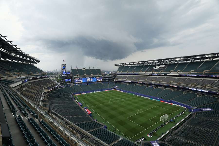 Ein Gewitter könnte die Anstoßzeit in Philadelphia nach hinten verschieben Ein Gewitter könnte die Anstoßzeit in Philadelphia nach hinten verschieben