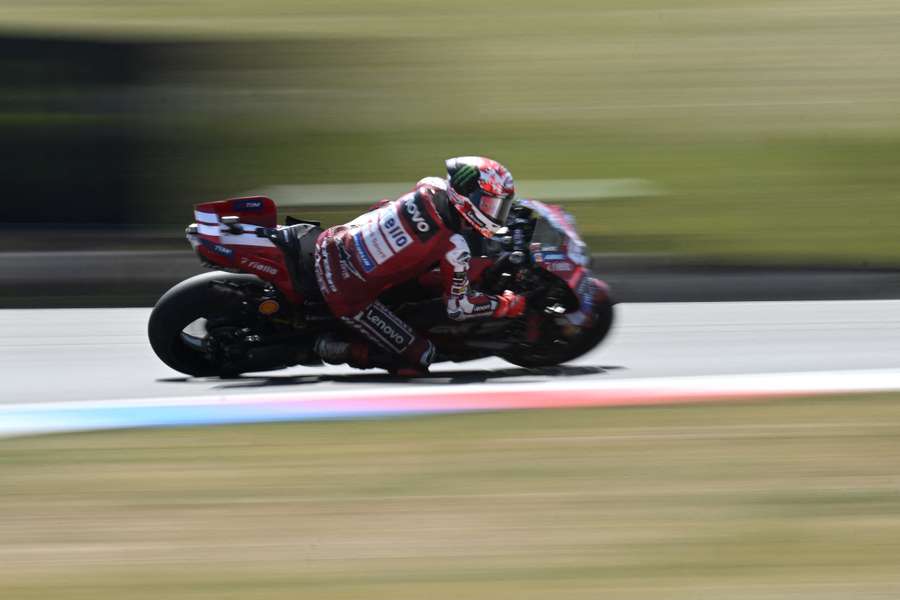 Francesco Bagnaia in action