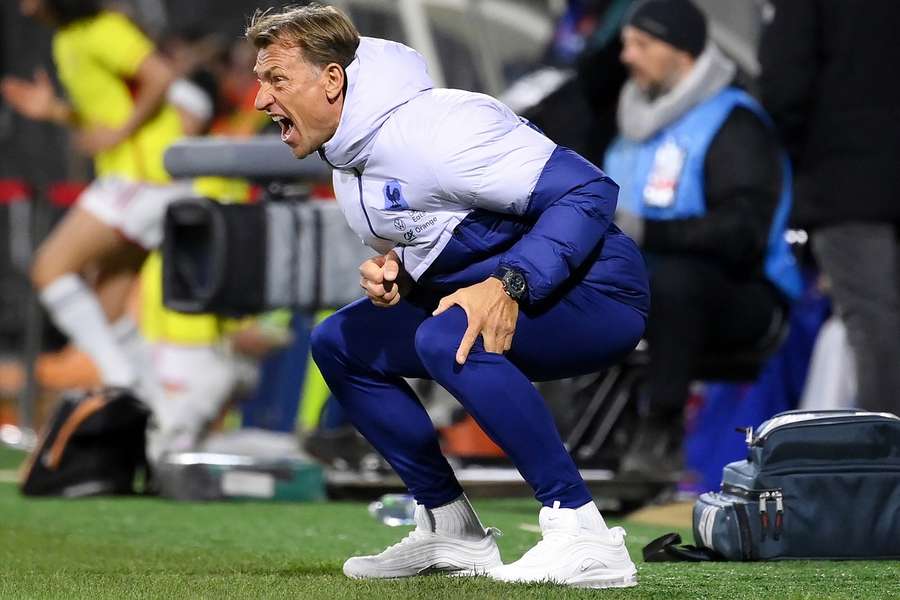 Hervé Renard s'implique toujours beaucoup dans les matchs qu'il entraîne. 