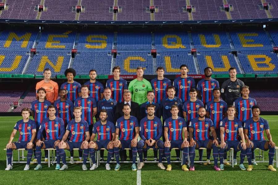 La última foto oficial de equipo con Gerard Piqué en el Barcelona