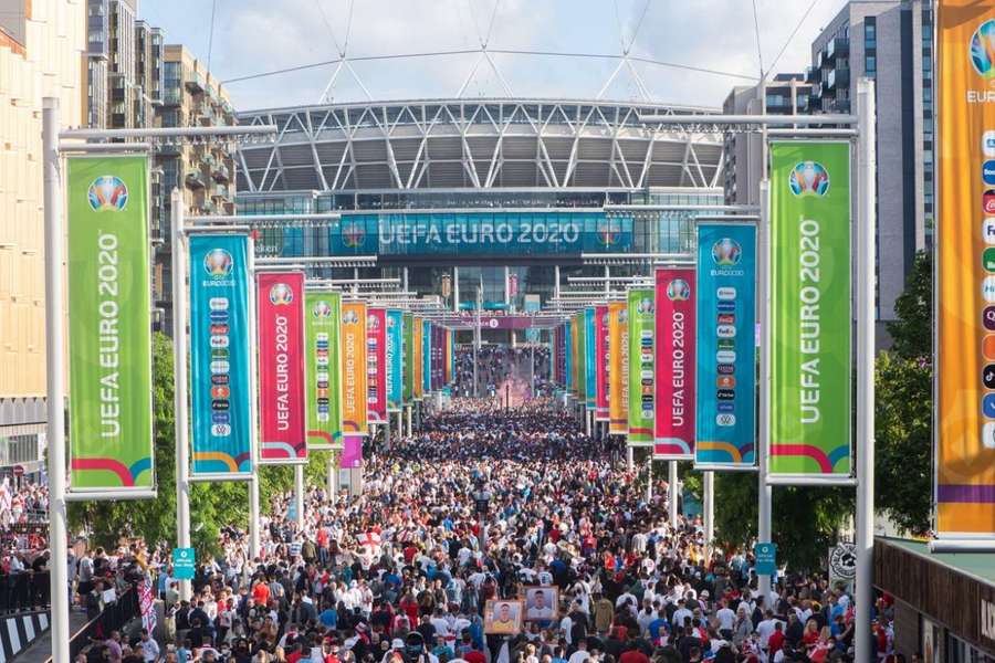 O Estádio de Wembley acolheu a final do Euro 2020