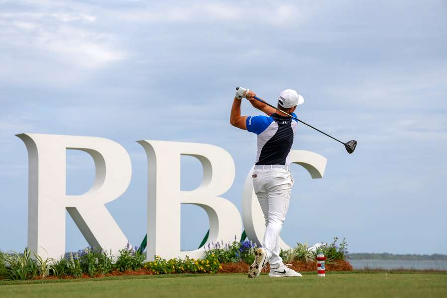 Viktor Hovland op de 18de 