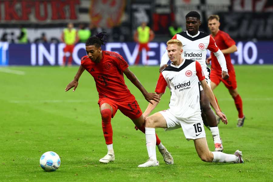 Bayern's Michael Olise scored their third goal of the game